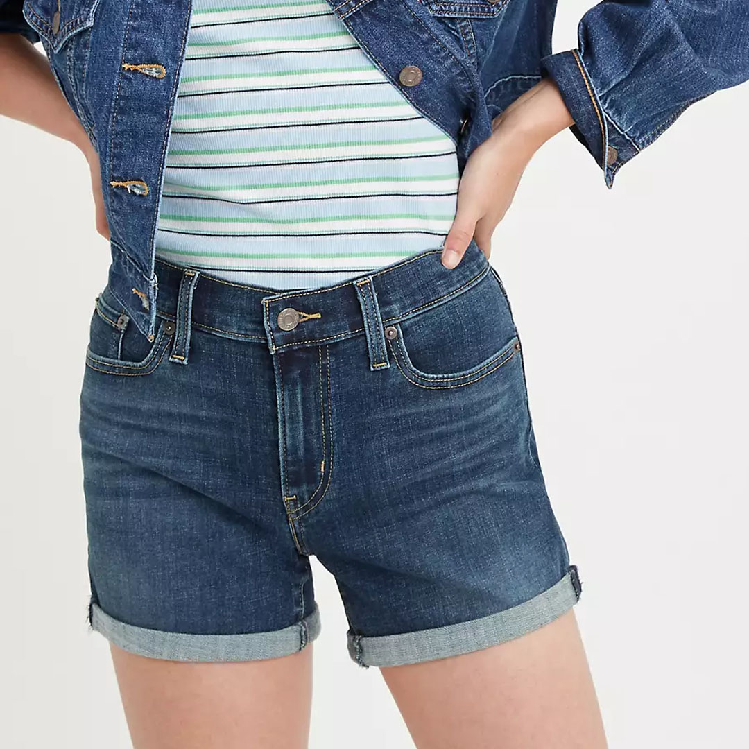 Levis MID LENGTH WOMENS SHORTS