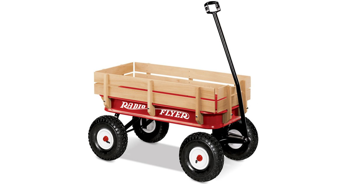 Radio Flyer All Terrain Steel Wood Wagon