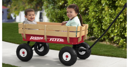 Radio Flyer All Terrain Steel Wood Wagon