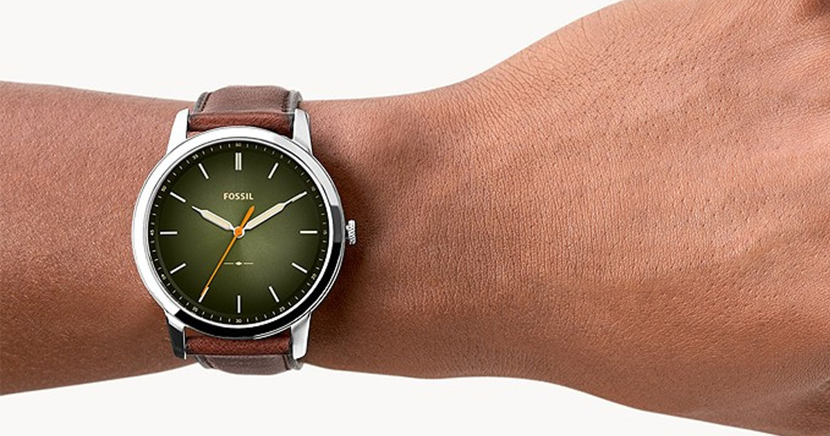 The Minimalist Three Hand Luggage Eco Leather Watch