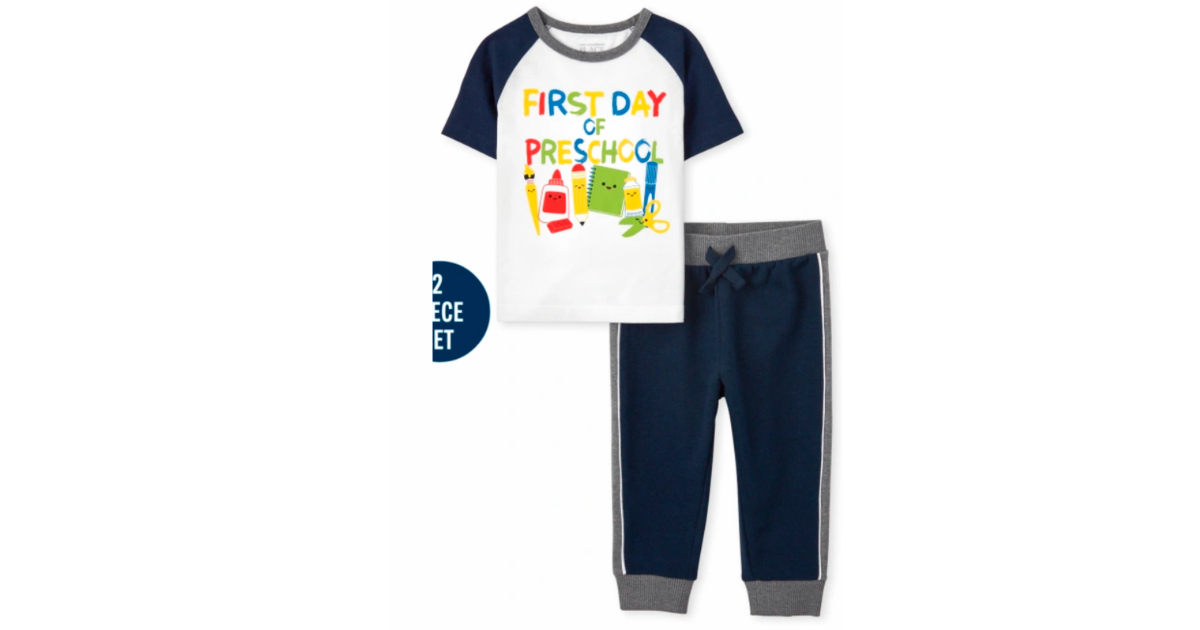 Toddler Boys Preschool Piece Set Tidal