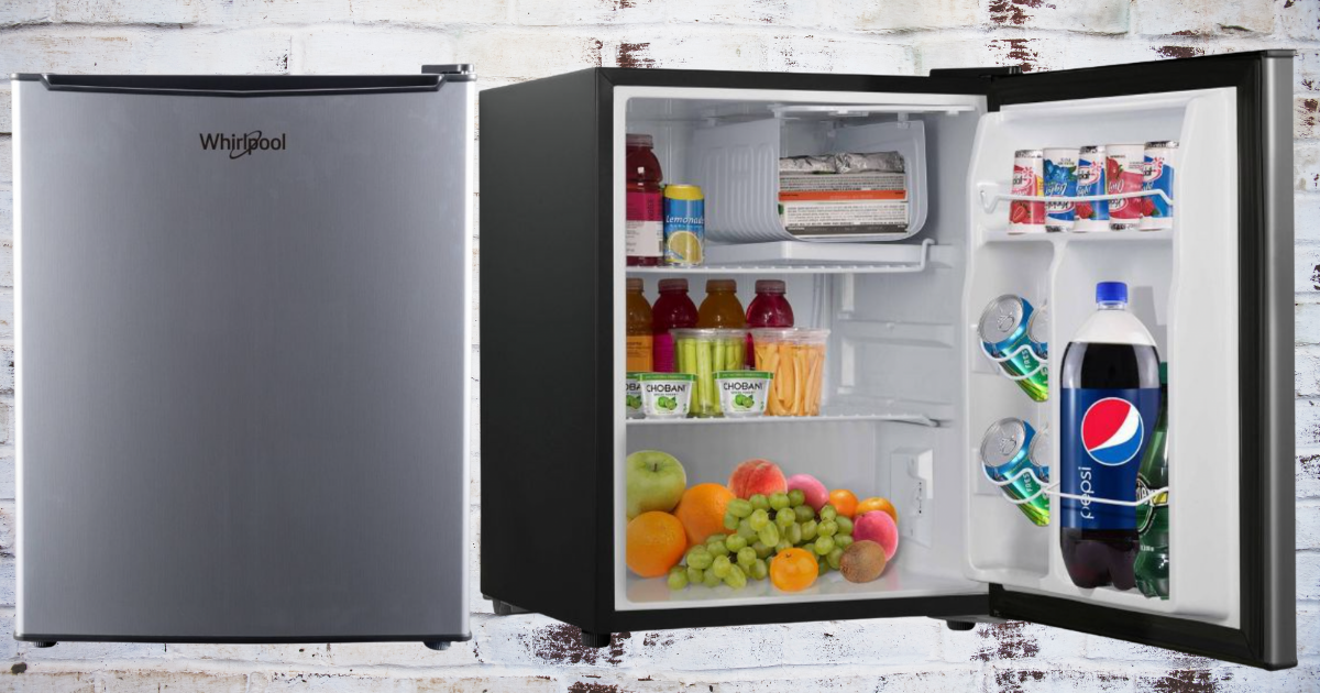 Whirlpool cu ft Mini Refrigerator Stainless Steel