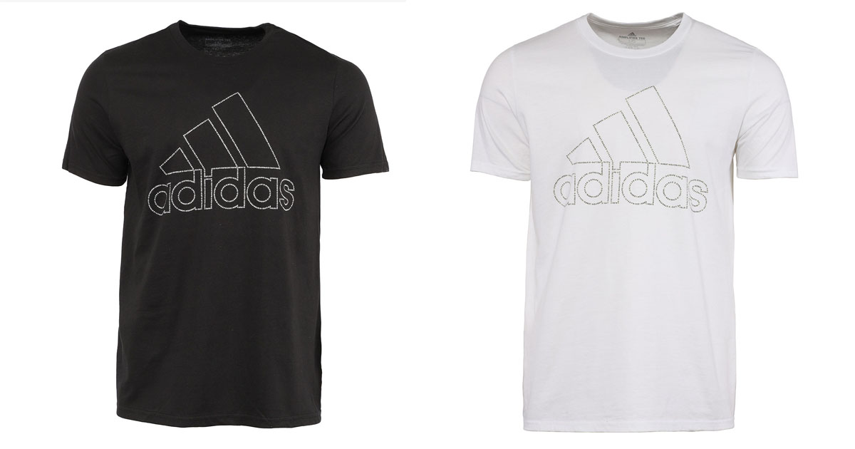 adidas Mens Badge of Sport Tiny Type Tee