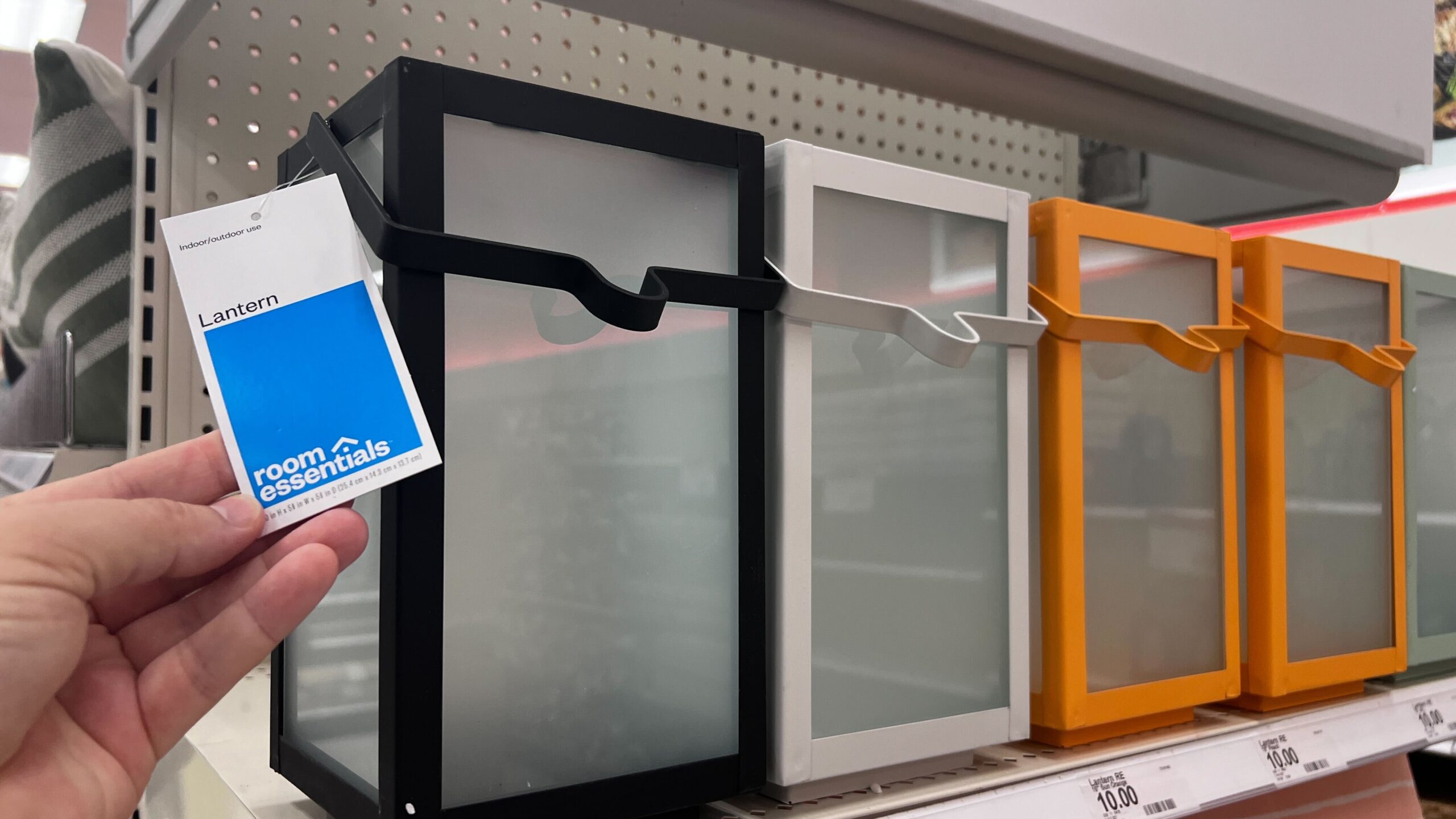 Rectangular Pillar Outdoor Lantern Candle Holder scaled