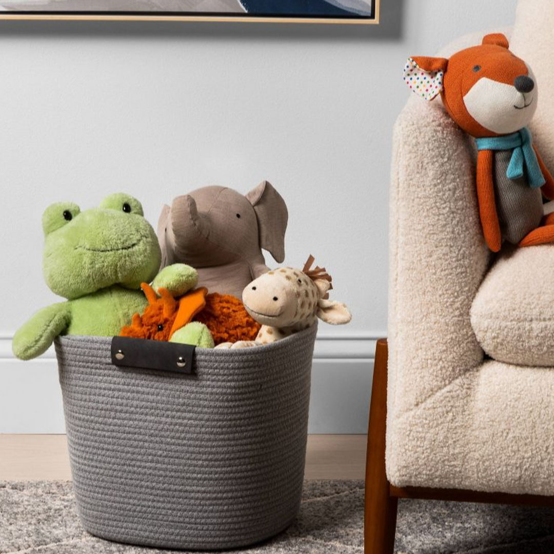 in Decorative Coiled Rope Basket Brightroom