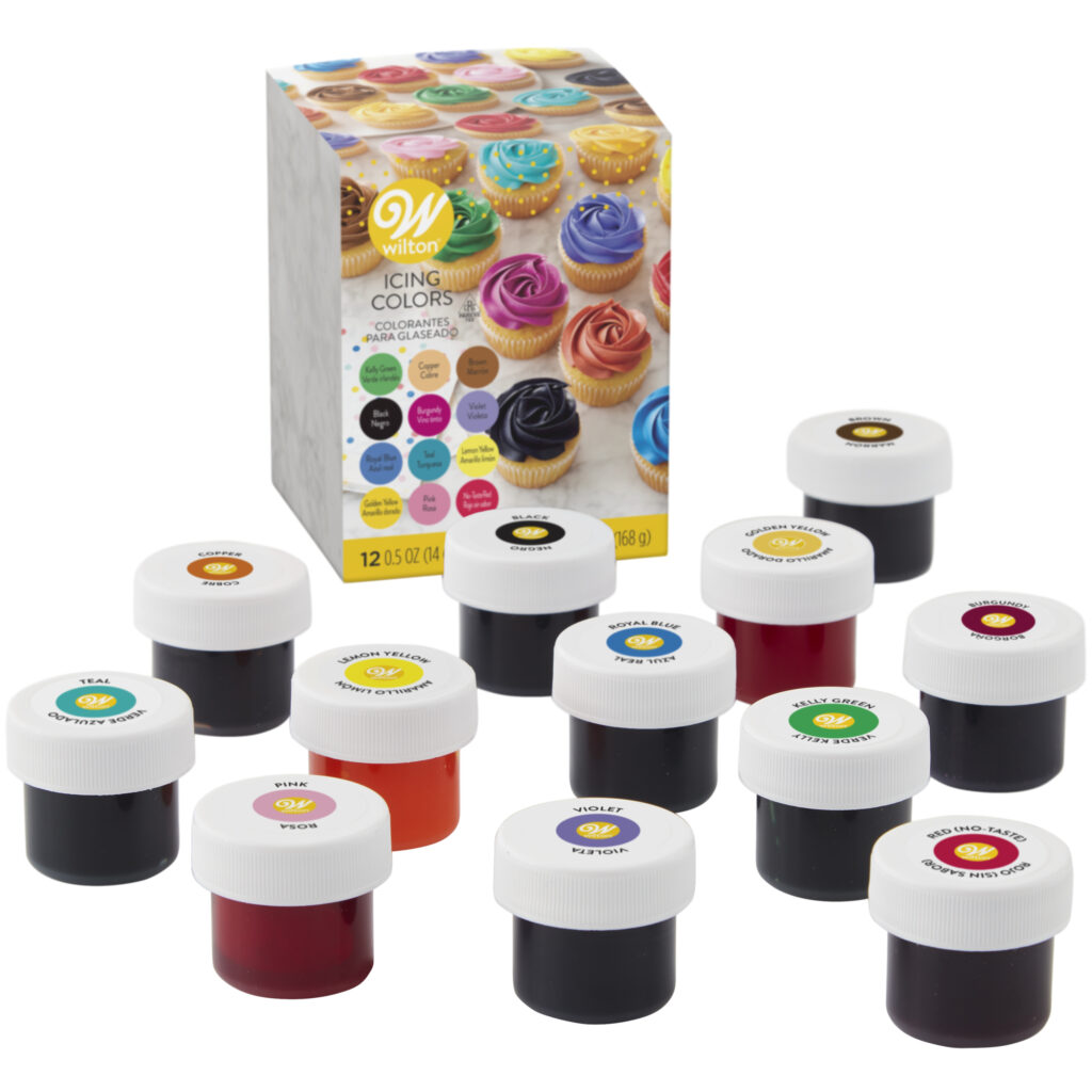 wilton 12 piece food coloring set
