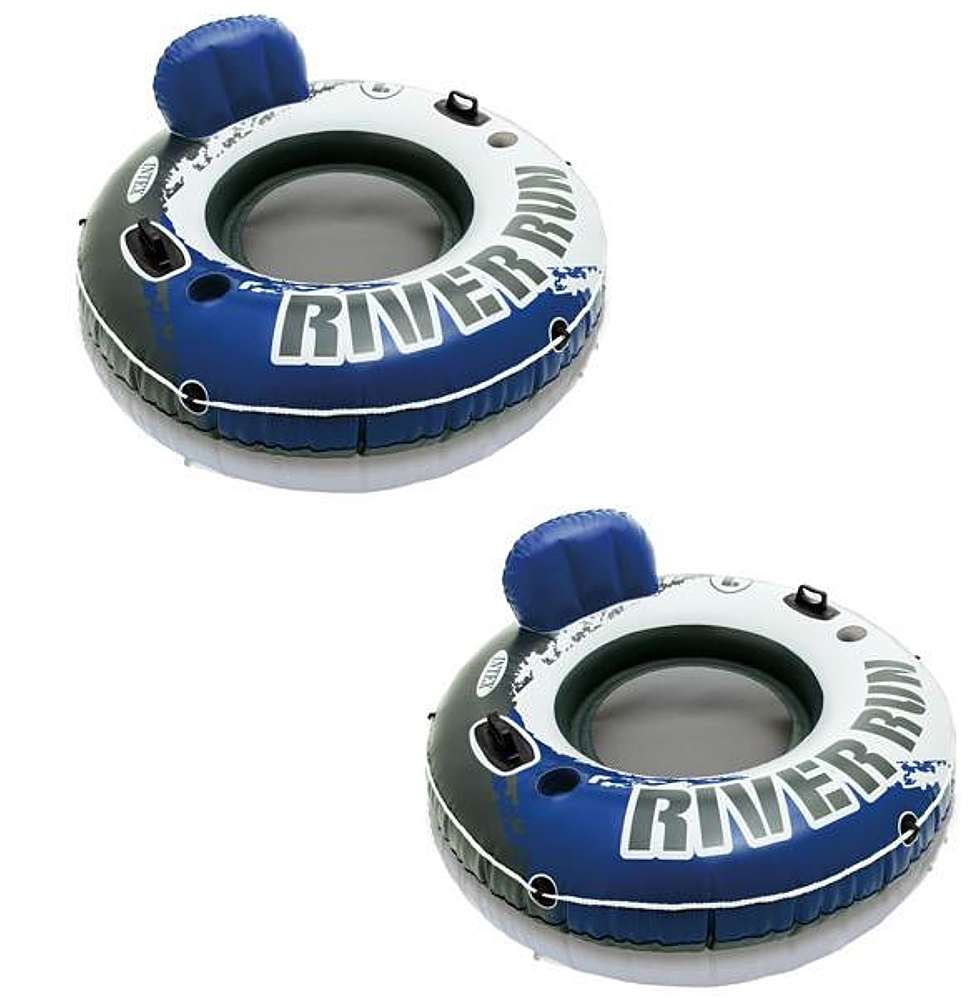 2 pack of intex river run inflatables