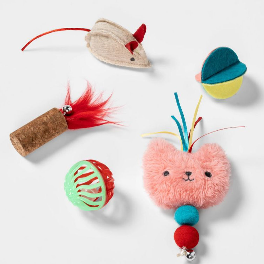 Assorted Cat Toy pk Boots Barkley