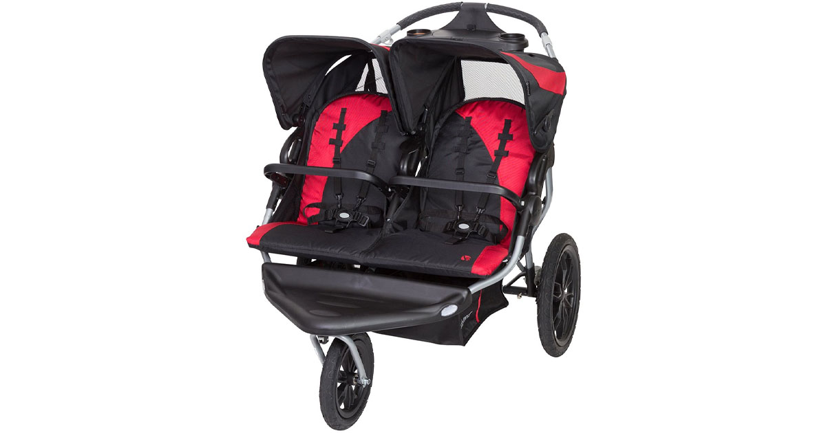 Baby Trend Red Navigator Lite Double Jogger