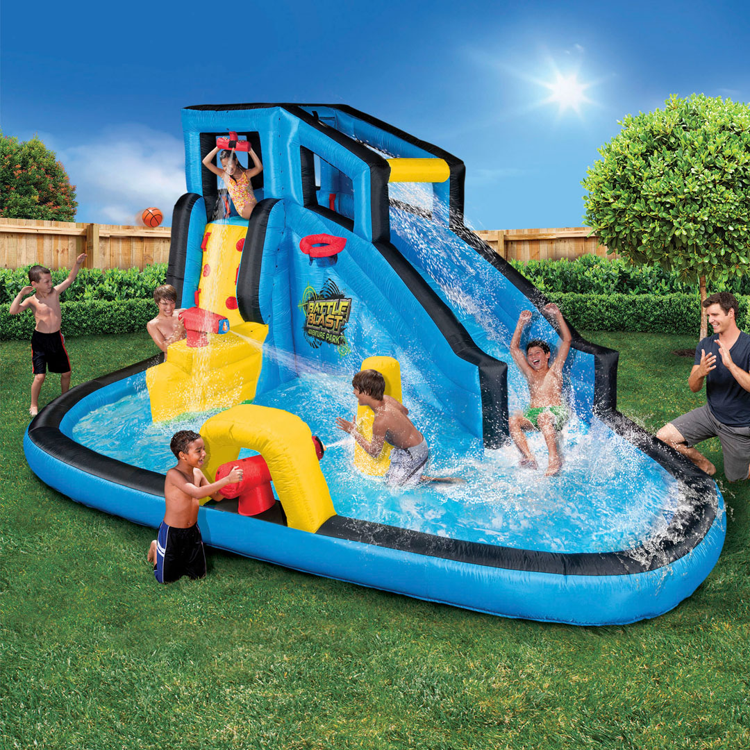 Banzai Battle Blast Inflatable Water Park