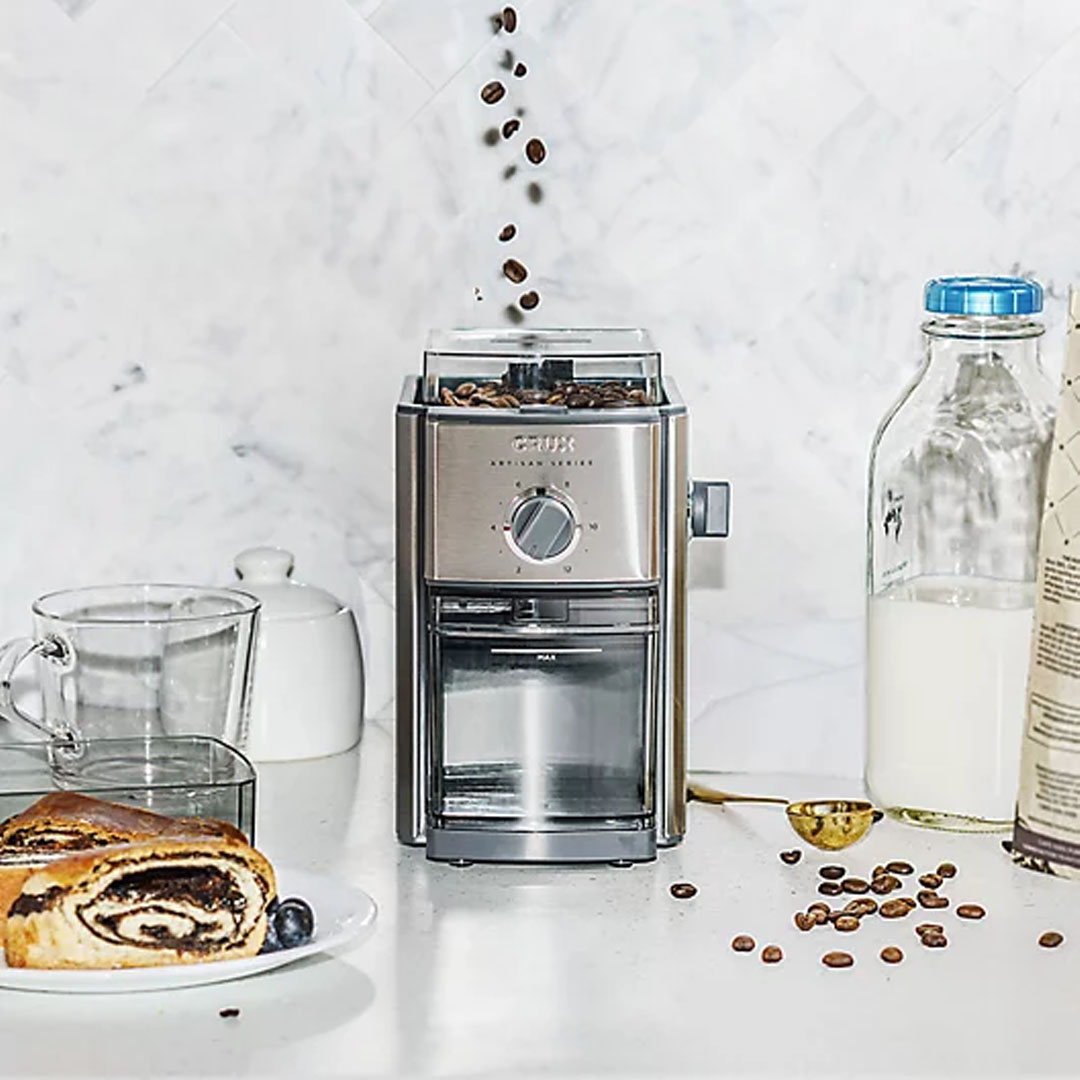 CRUX Artisan Series Burr Grinder in Stainless Steel