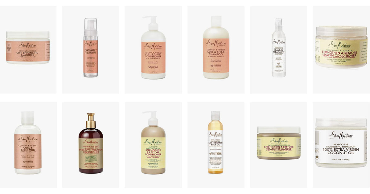 Conditioners and hair styling creams from SheaMoisture and more