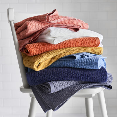 stack of bath towels