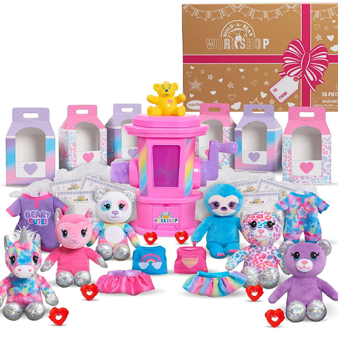 Just Play Build A Bear Workshop Deluxe Stuffing Station Party Pack Pieces Amazon Exclusive