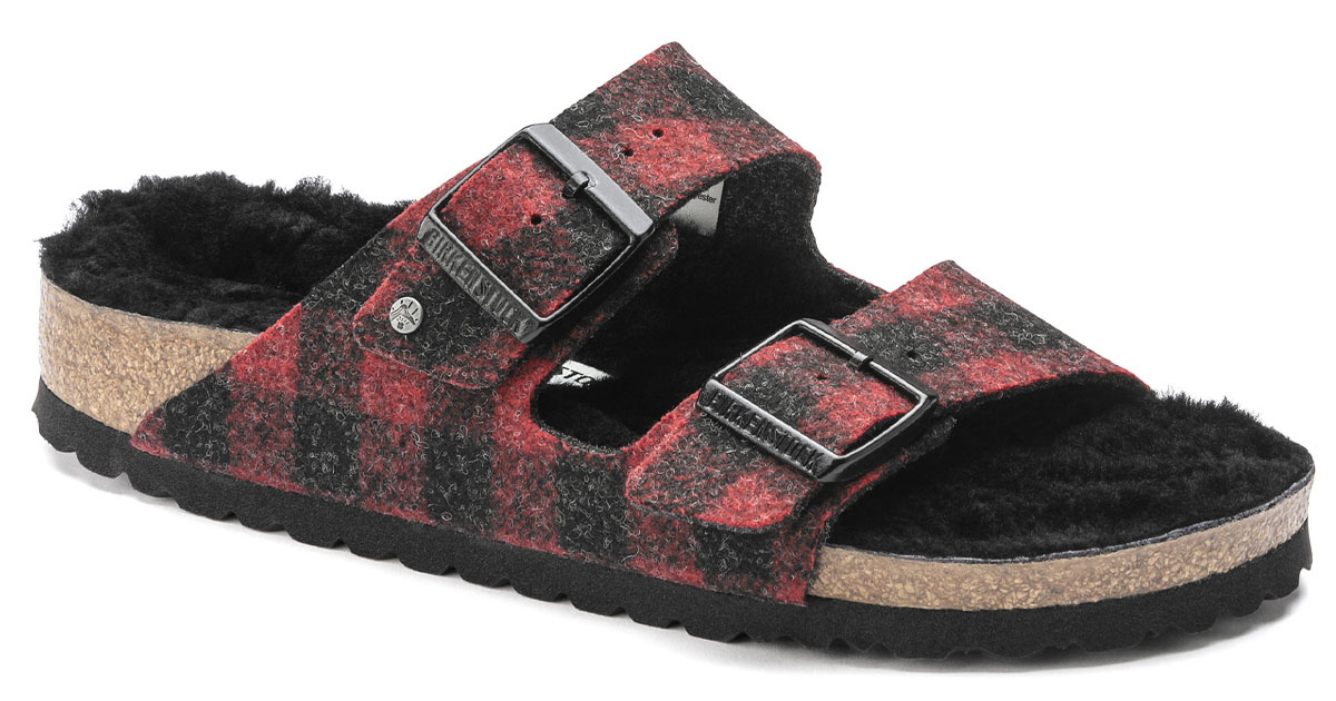 Mens Arizona Shearling Footbed Sandal