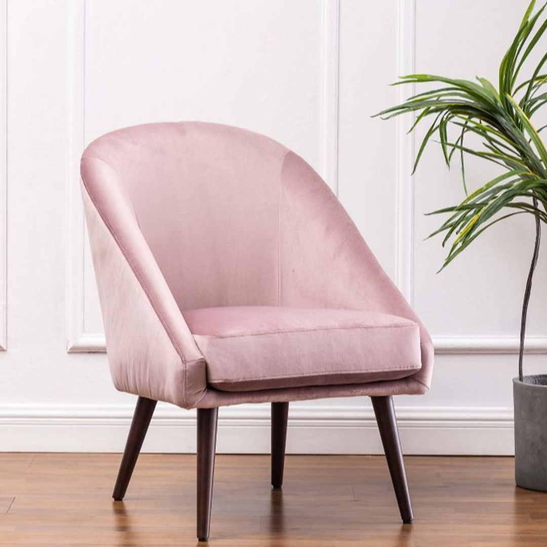 Modern Barrel Accent Chair WOVENBYRD