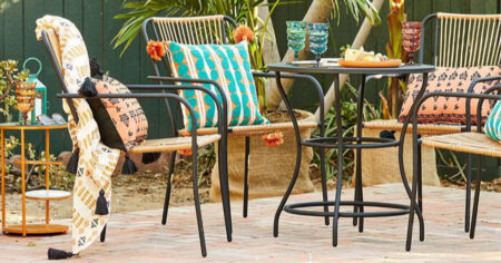 Nolina Round Bistro Patio Dining Table Opalhouse designed with Jungalow