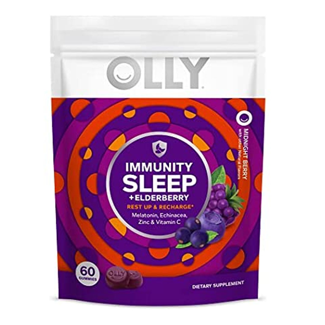 OLLY Immunity Sleep Elderberry Melatonin Gummy Day Supply Gummies