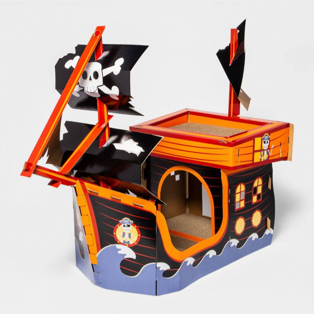 Pirate Ship Cat Scratcher Toy Hyde EEK Boutique