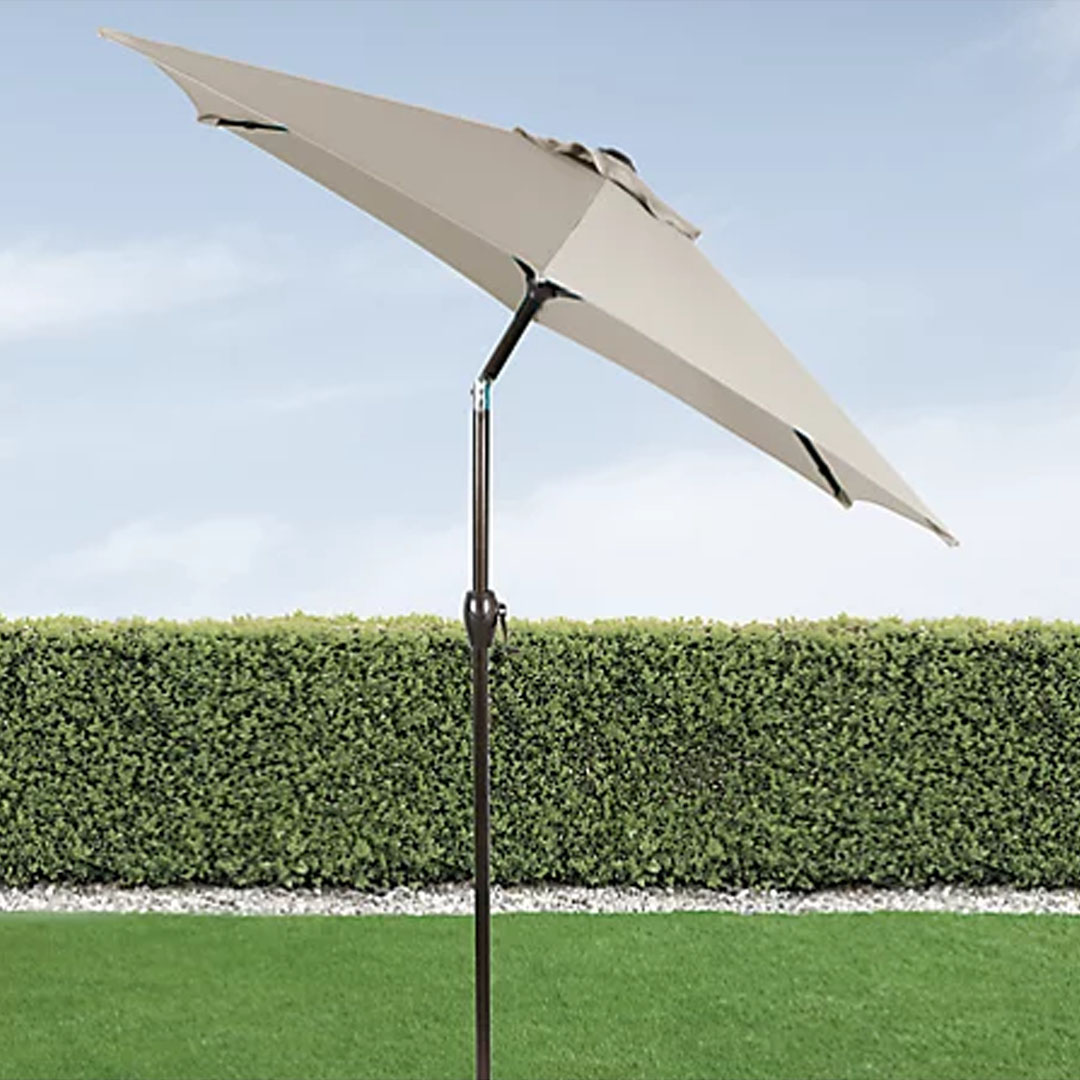 Simply Essential Foot Market Umbrella in Sandshell