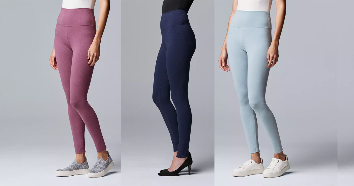 Simply Vera Vera Wang Live In High Rise Legging