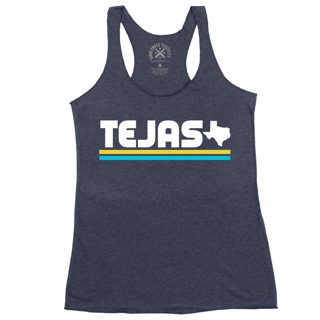TEJAS STRIPES RACERBACK TANK TOP