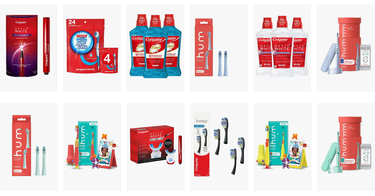 Up to off Colgate Hum Optic White selection