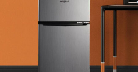 Whirlpool cu ft Mini Refrigerator Stainless Steel