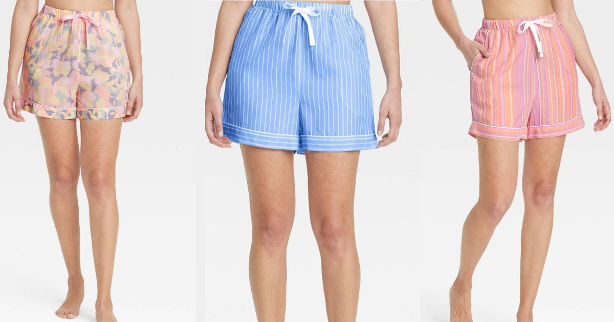 Womens Striped Simply Cool Pajama Shorts