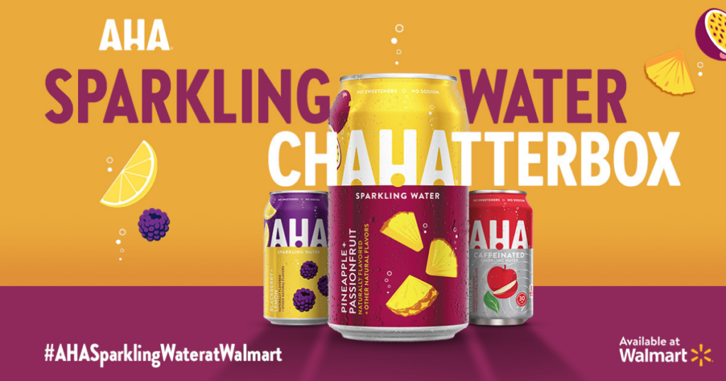 aha sparkling water chatterbox freebie