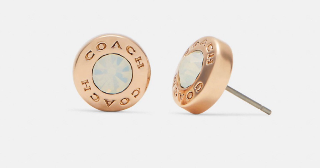 pair of coach earrings