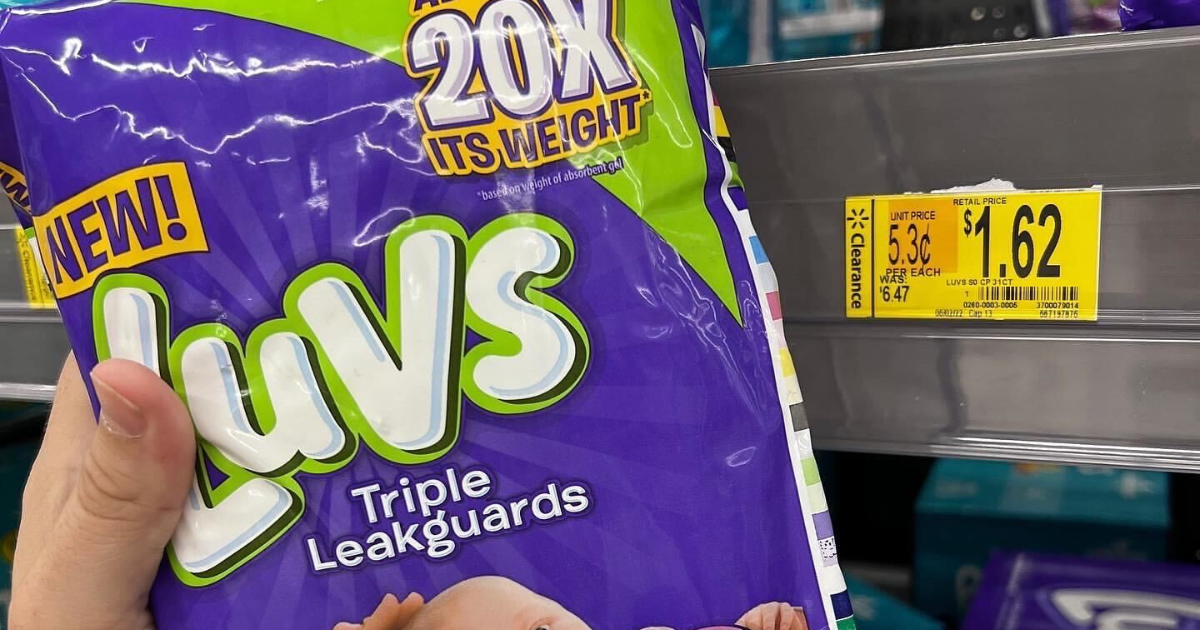 luvs diaper clearance
