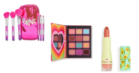 three pieces of makeup revolution makeup