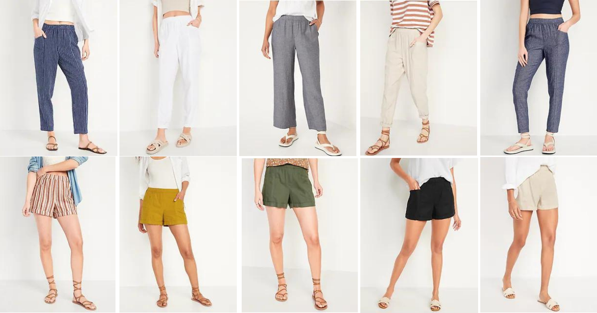 old navy linen blend