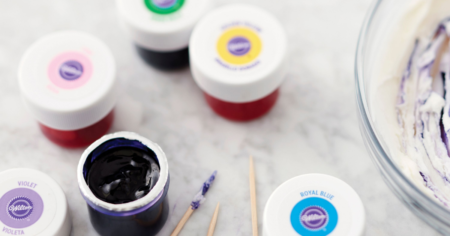 containers of wilton food coloring