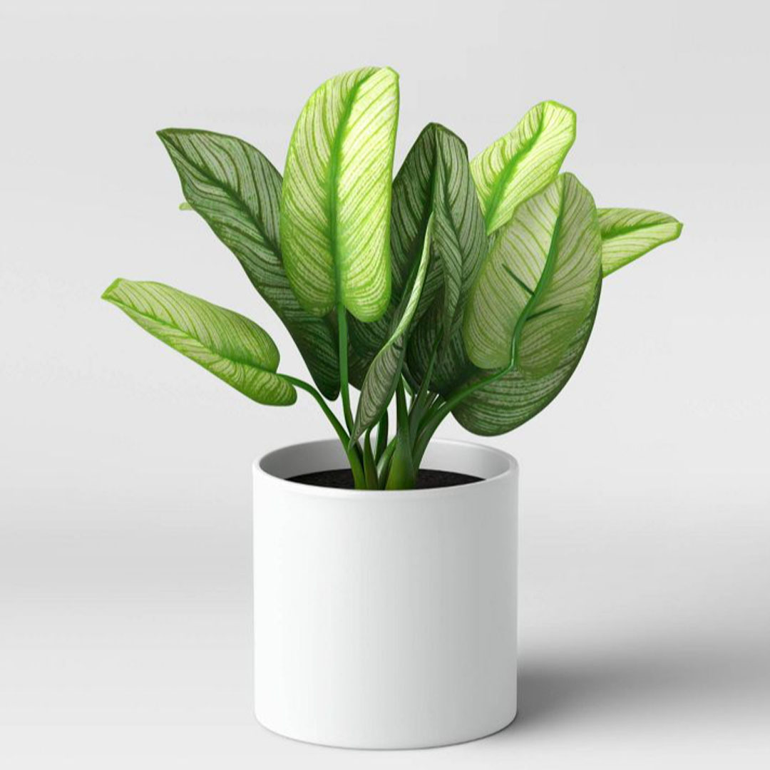 Artificial Variegated Leaf Arrangement Threshold