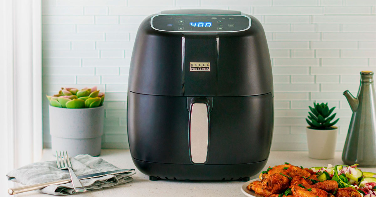 Bella Pro Series qt Digital Air Fryer Matte Black