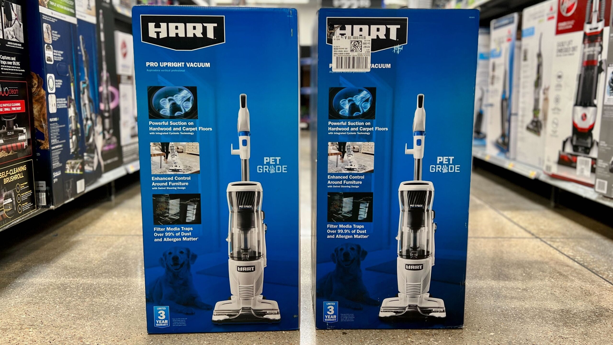 HART Pro Bagless Upright Vacuum with HEPA Media Filter scaled