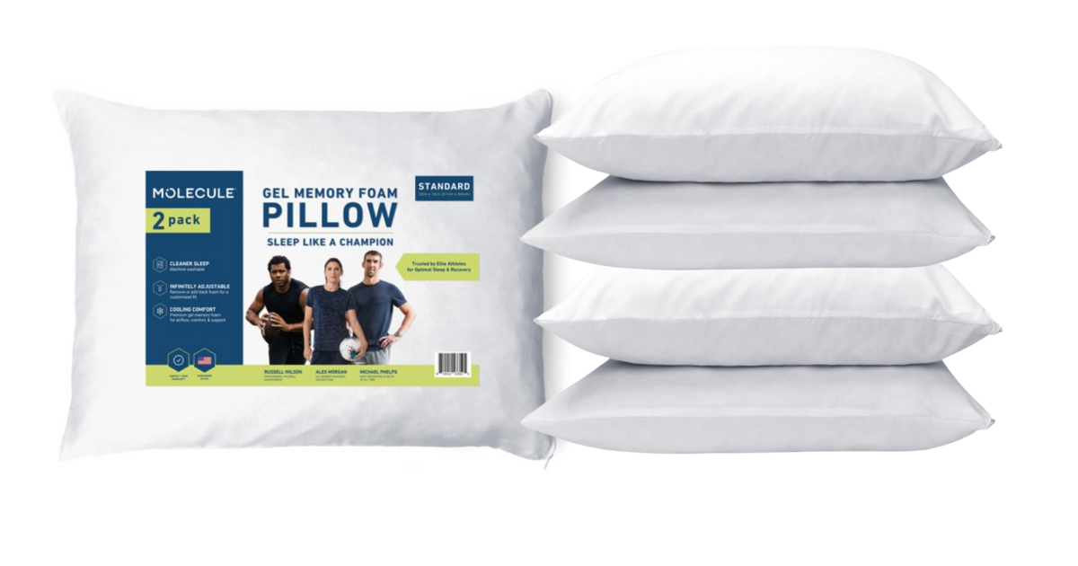 Molecule Gel Memory Foam Pillow pack