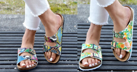 Rosy Double Buckle Slides Birkenstock Dupes