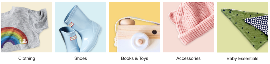 a shirt, boots, camera, hat, and baby bandana