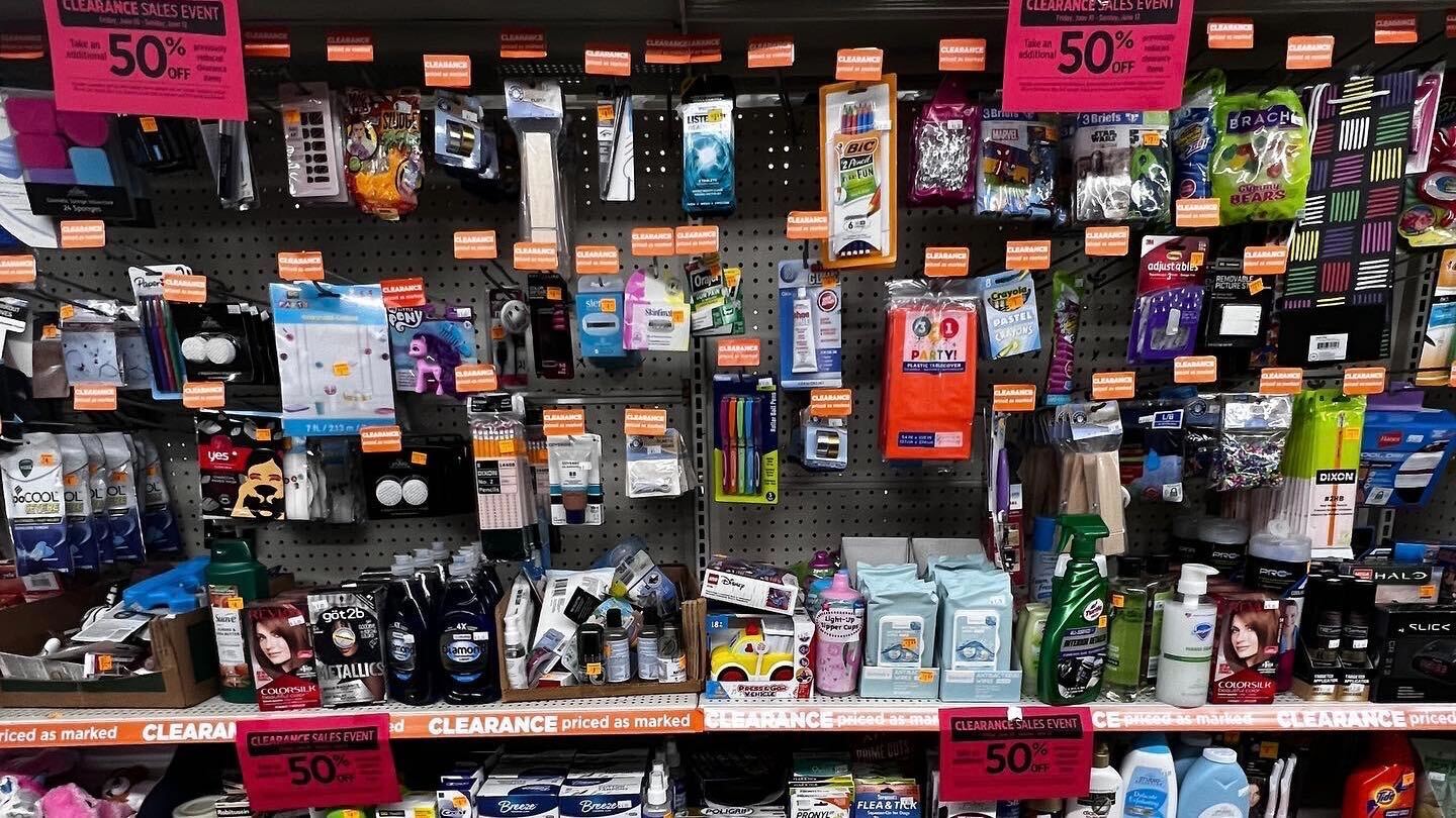 dollar general clearance
