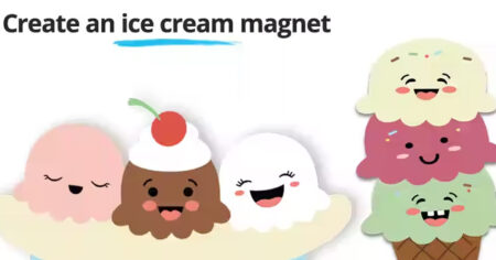 ice cream magnet craft