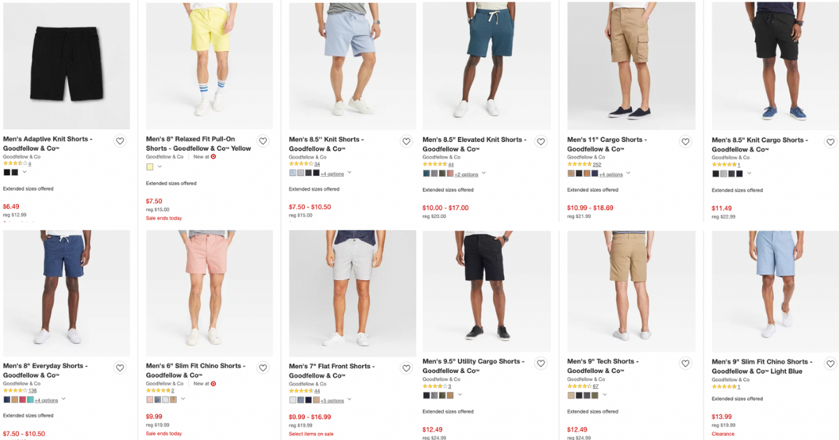 off select Goodfellow Co shorts