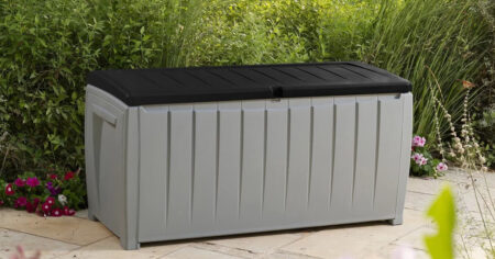 Keter Novel Gallons Gallon Water Resistant Lockable Deck Box