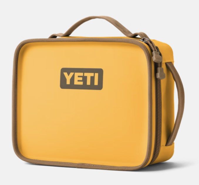 yellow YETI lunchbox