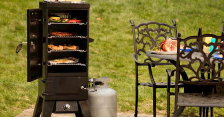 Cuisinart Vertical Propane Smoker with Temperature Smoke Control
