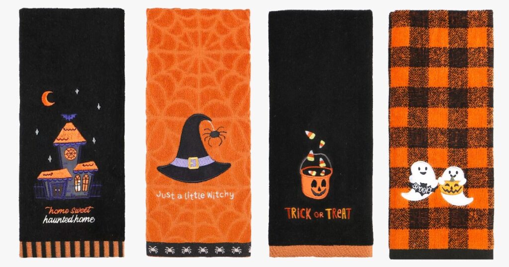 Halloween towels