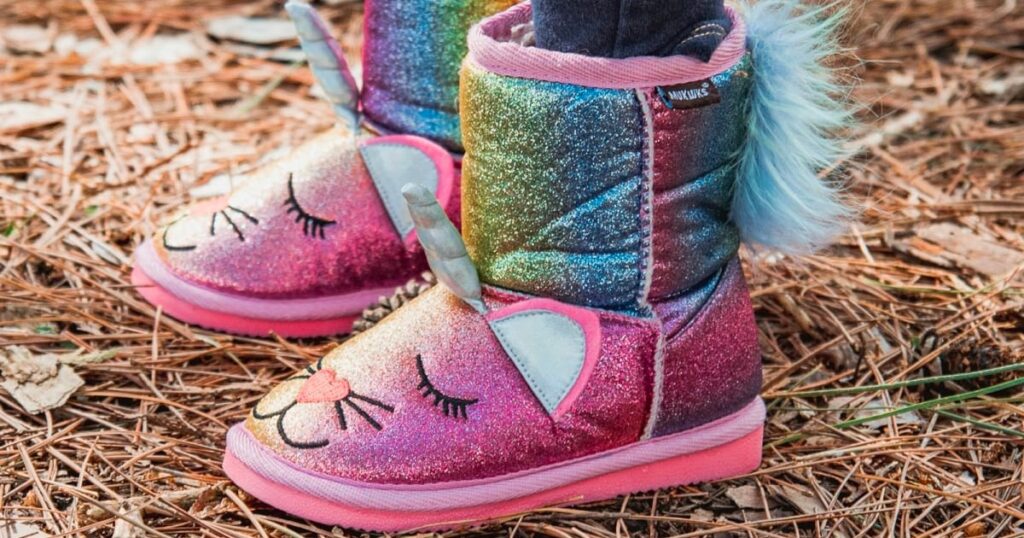 Muk Luks Glitter Zoo Boots