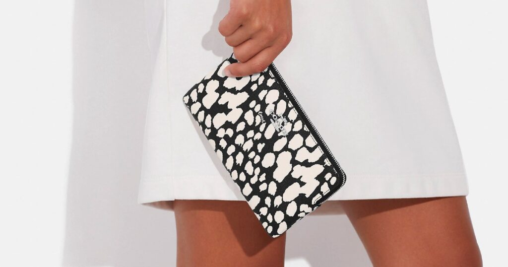 Coach Animal Print Wristlet